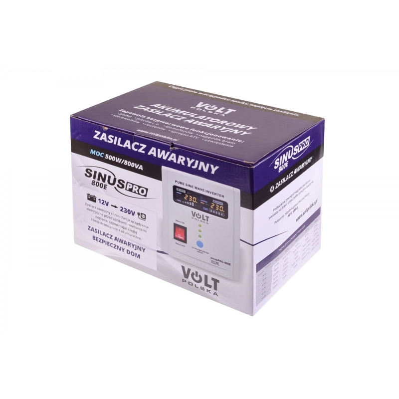 SINUS PRO 800 E 12/230V (500/800W) ZASILACZ AWARYJNY